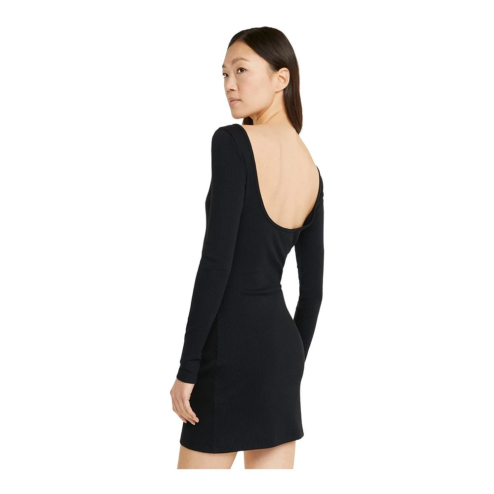 PUMA Women's Classics Ribbed Long Sleeve Dress