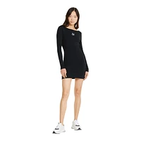 PUMA Women's Classics Ribbed Long Sleeve Dress