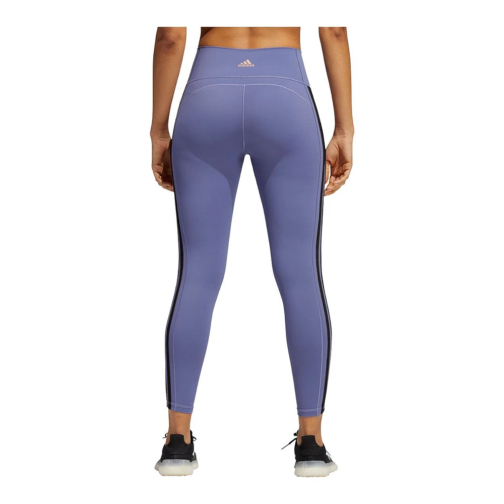 adidas Women's Believe This 3-Stripe 7/8 Tights