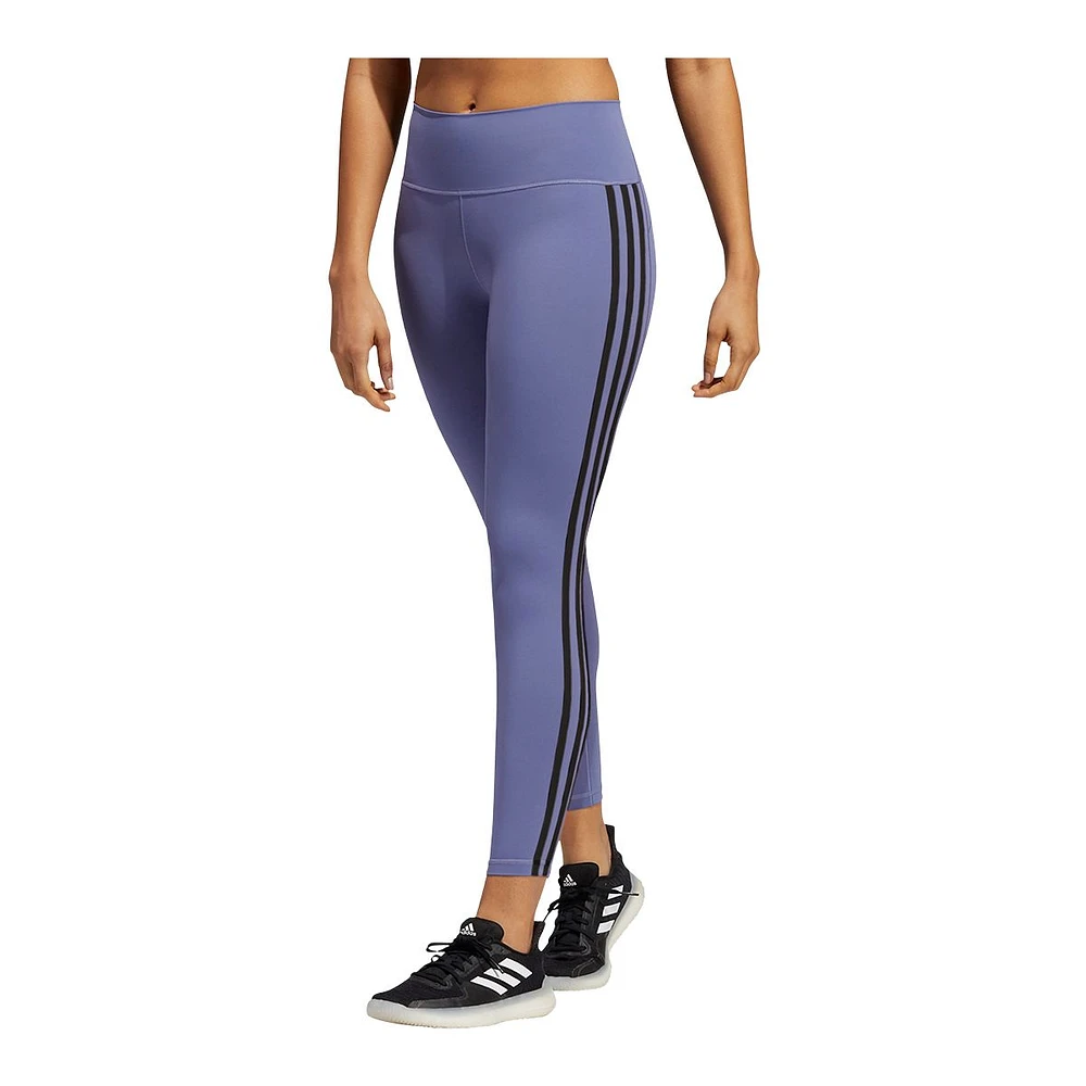 adidas Women's Believe This 3-Stripe 7/8 Tights