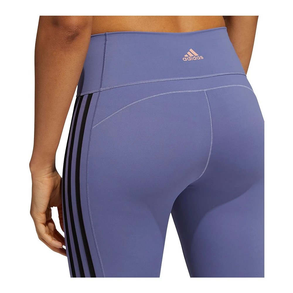 adidas Women's Believe This 3-Stripe 7/8 Tights