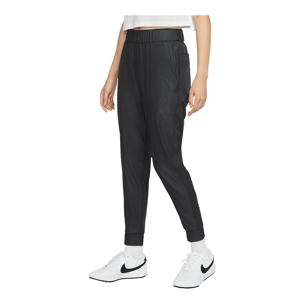 Nike Women's Dri-FIT UV Victory Gingham Jogger Pants, Golf, Mid Rise, Stretch