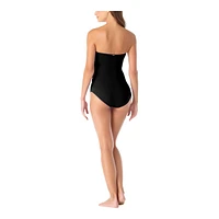 Anne Cole Women's Bandeau Twist One Piece Swimsuit/Bathing Suit, Beach