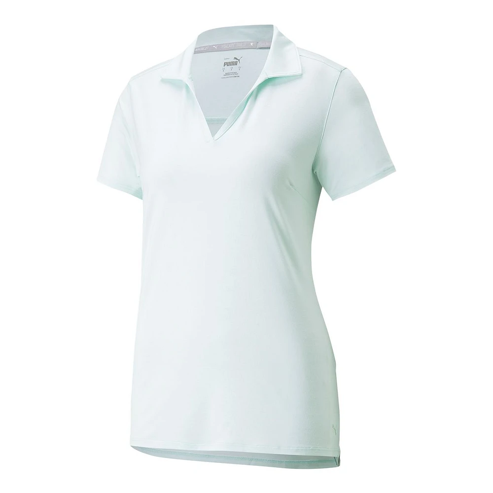 PUMA Golf Women's CLOUDSPUN Coast Short Sleeve Polo T Shirt