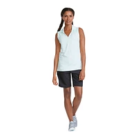 PUMA Golf Women's CLOUDSPUN Coast Sleeveless Polo T Shirt, Moisture Wicking