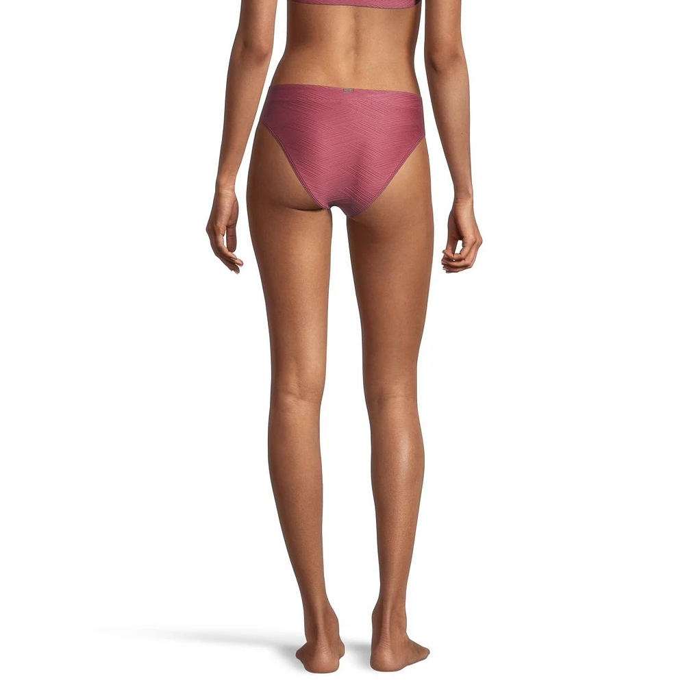 O'Neill Women's Textured Banded Swimsuit Bikini Bottom, Beach