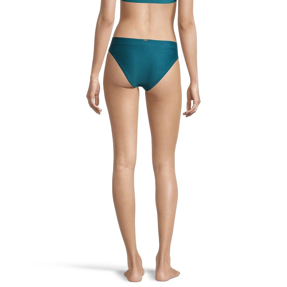 O'Neill Women's Textured Banded Swimsuit Bikini Bottom, Beach