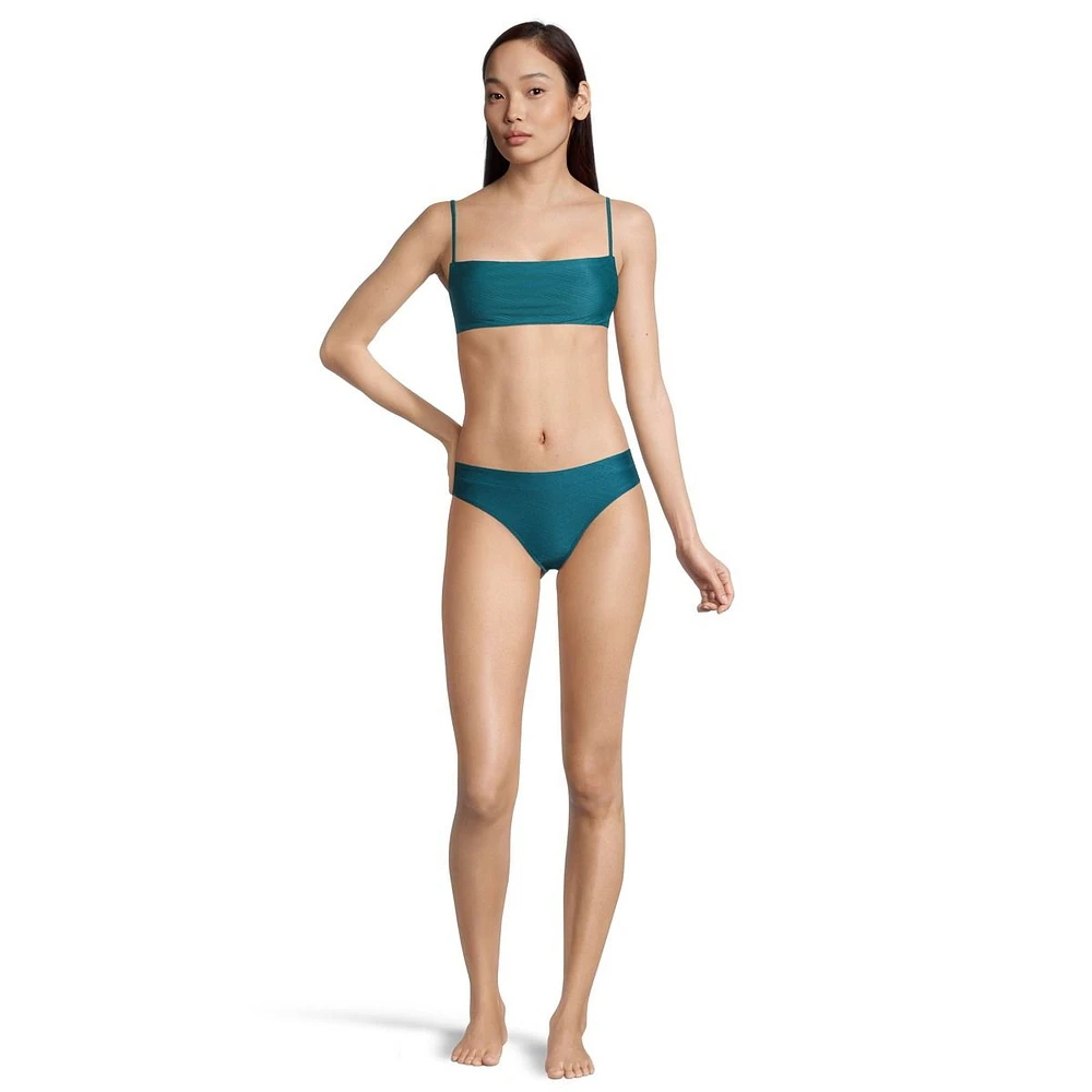 O'Neill Women's Textured Banded Swimsuit Bikini Bottom, Beach