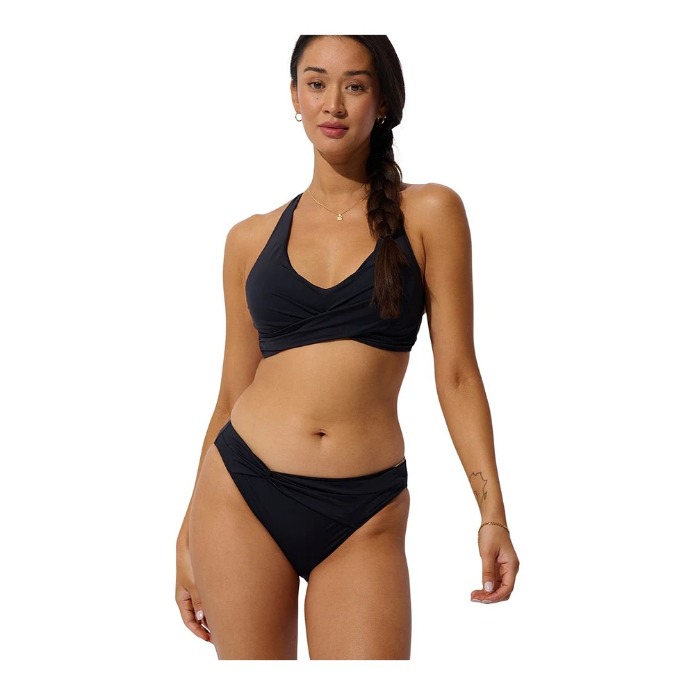 Everyday Sunday Women's Shiny Reg Solid Bikini Bottom