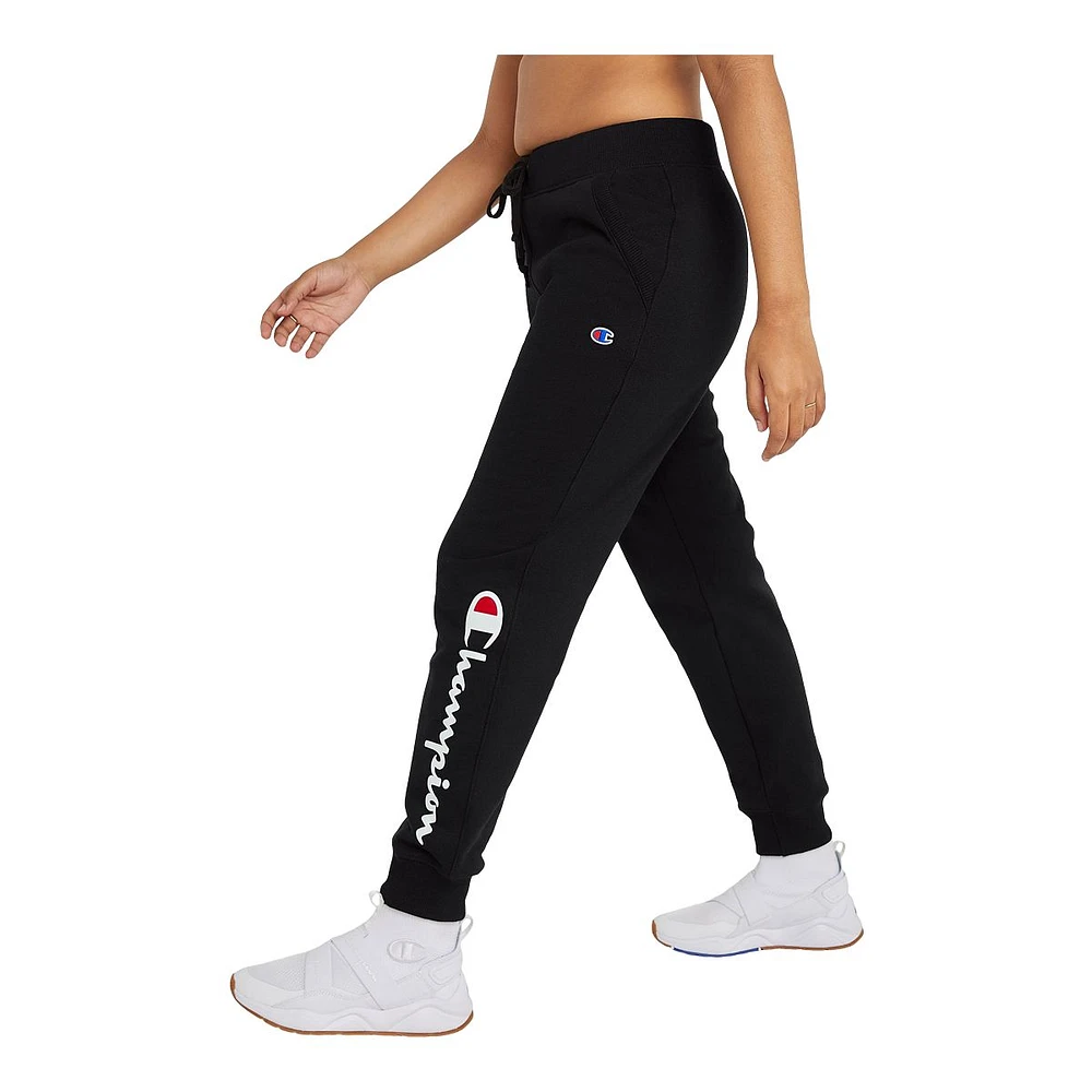 Champion Women's Powerblend Jogger Pants, Training, Casual, Mid Rise, Tapered