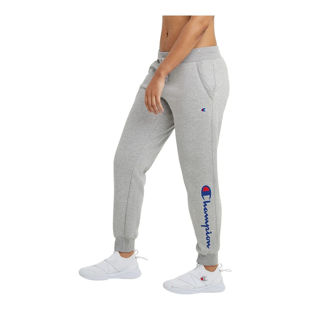 Champion Women's Powerblend Jogger Pants, Training, Casual, Mid Rise, Tapered