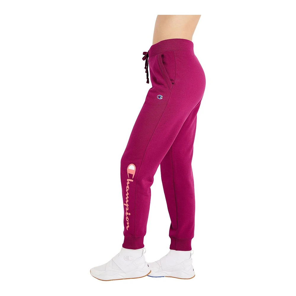 Champion Women's Powerblend Jogger Pants, Training, Casual, Mid Rise, Tapered