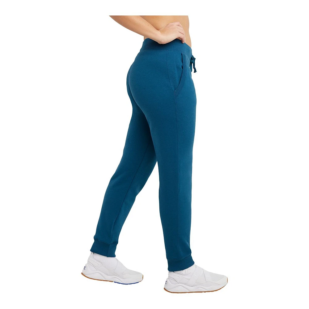 Champion Women's Powerblend Jogger Pants, Training, Casual, Mid Rise, Tapered