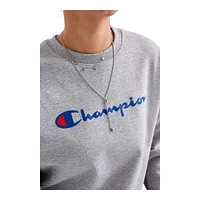 Champion Women's Powerblend Crewneck Fleece Sweatshirt, Relaxed Fit