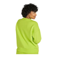 Champion Women's Powerblend Crewneck Fleece Sweatshirt, Relaxed Fit