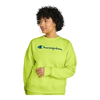 Champion Women's Powerblend Crewneck Fleece Sweatshirt, Relaxed Fit