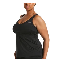 Nike Women's Essential Scoop Neck Tankini Swimsuit Top, Beach