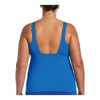 Nike Women's Essential Scoop Neck Tankini Swimsuit Top, Beach