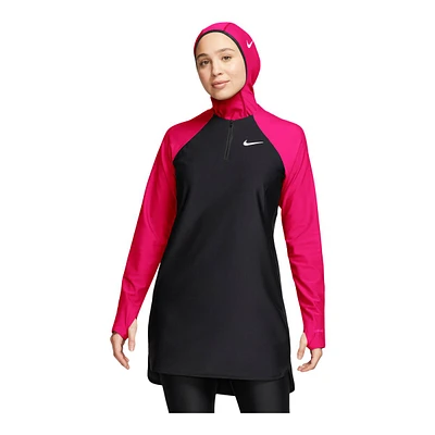 Nike Women's Victory Colorblock Full-Coverage Swim Dress/Burkini Swimsuit Top, Beach