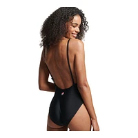 Superdry Women's Code Essential Tape One Piece Swimsuit/Bathing Suit, Beach