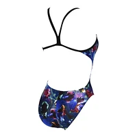 Arena Women's Challenge Back All Over Print One Piece Swimsuit/Bathing Suit, Sport