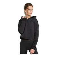 PUMA Women's Studio Cropped Hoodie, Relaxed Fit