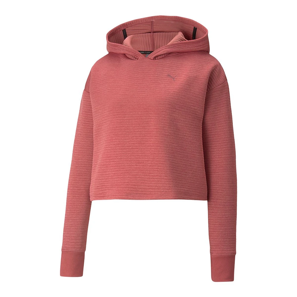 PUMA Women's Studio Cropped Hoodie, Relaxed Fit