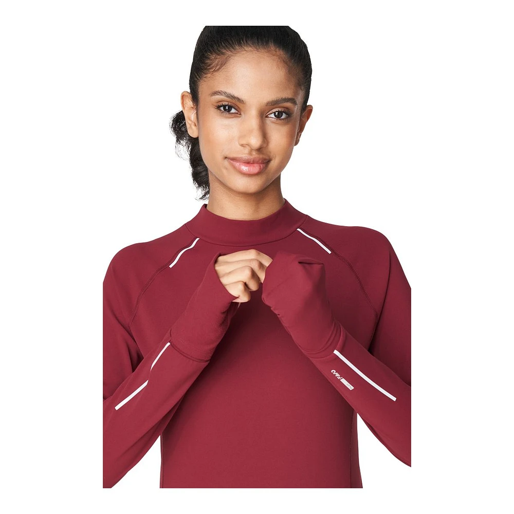 Push FWD Women's Long Sleeve Mock Neck Training Shirt