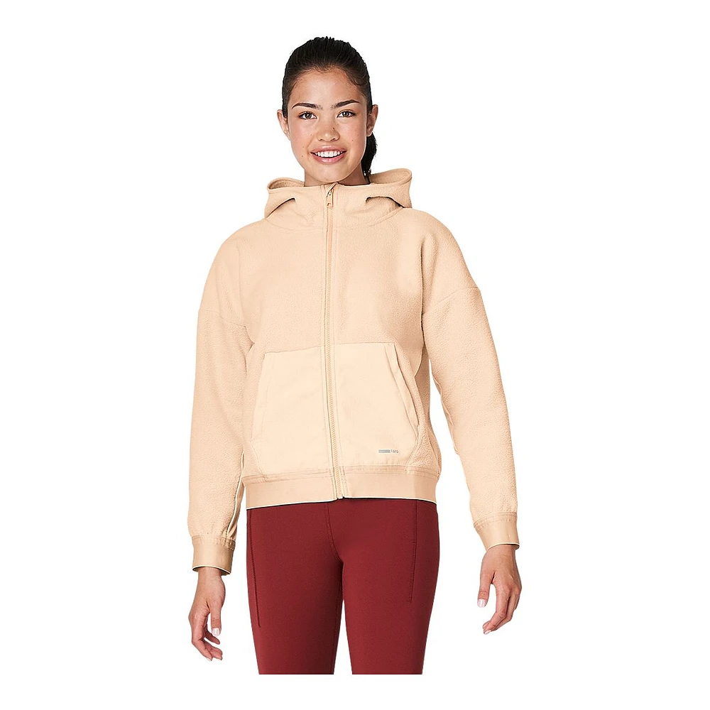 FWD Women's Push Full Zip Hoodie, Sherpa