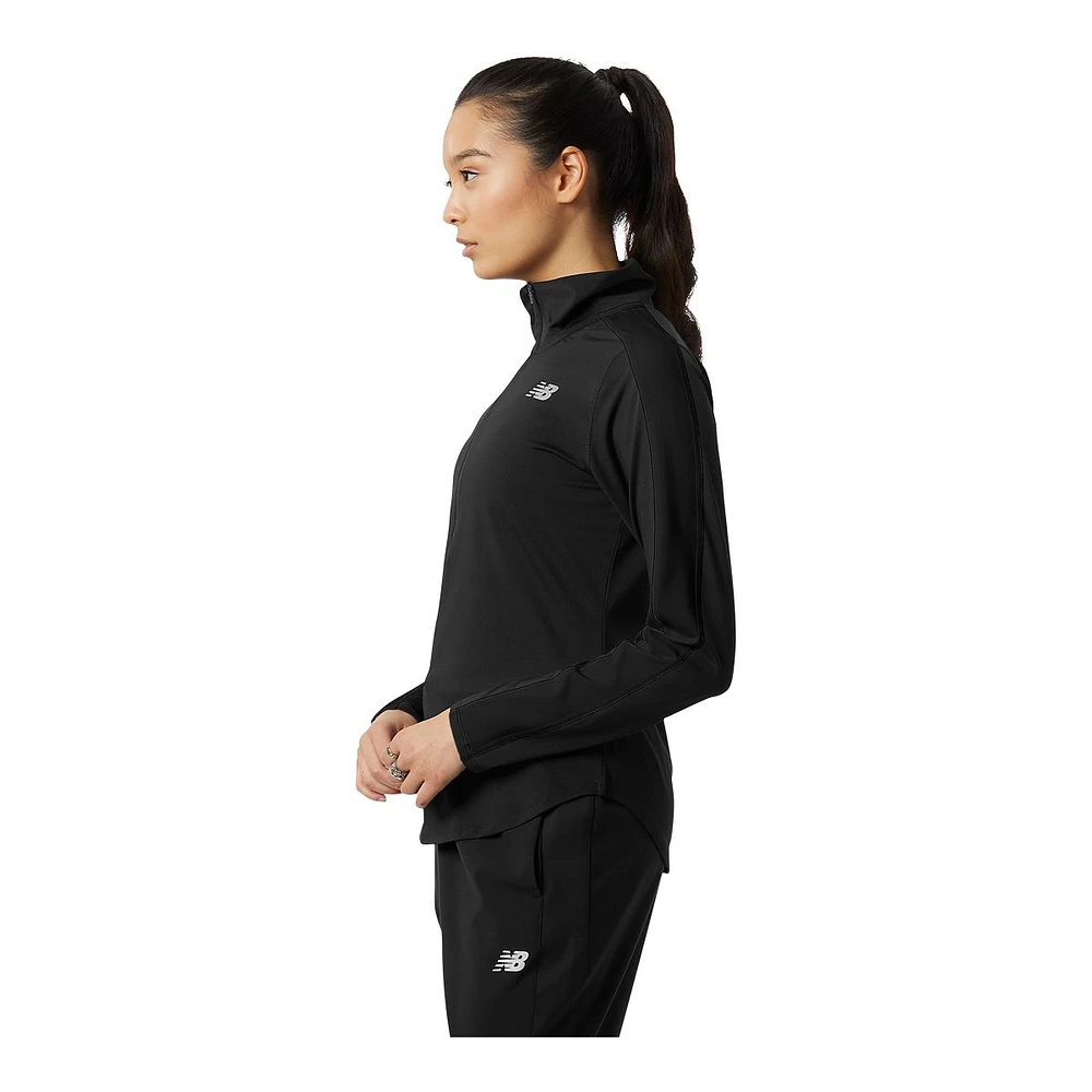 New Balance Women's Run Accelerate Half Zip Running Pullover, Quick Dry