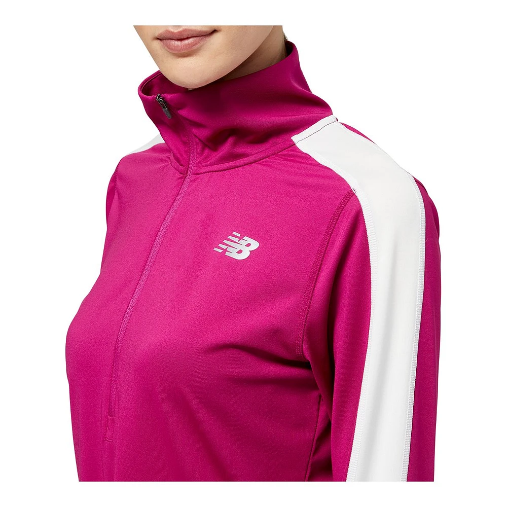 New Balance Women's Run Accelerate Half Zip Running Pullover, Quick Dry