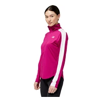 New Balance Women's Run Accelerate Half Zip Running Pullover, Quick Dry