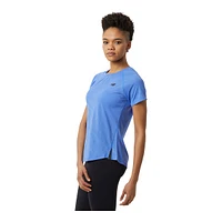 New Balance Women's Run Q Speed Jacquard Running T Shirt, Quick-Dry