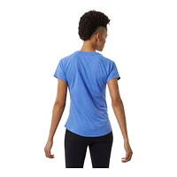 New Balance Women's Run Q Speed Jacquard Running T Shirt, Quick-Dry