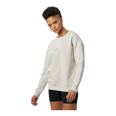 New Balance Women's KVV Athletics Running Sweatshirt, Oversized