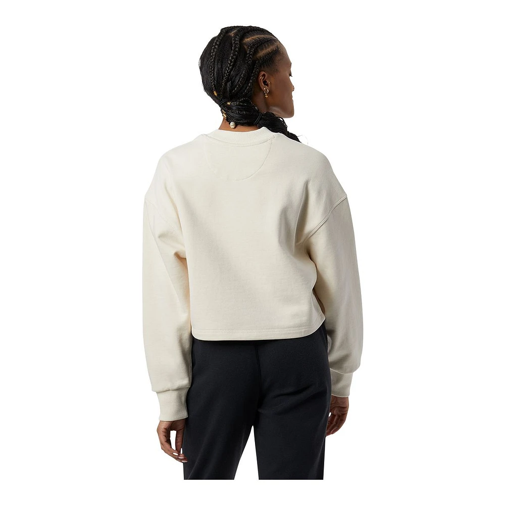 New Balance Women's Nature Athletics Crop Sweatshirt