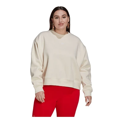 adidas Originals Women's Crewneck Fleece Sweatshirt, Plus