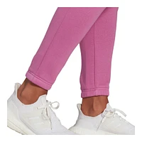 adidas Women's Seasonal Fleece Sweatpants, Casual, Lounge, Mid Rise