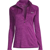 Under Armour Women's Tech Twist Long Sleeve Half Zip Training Shirt, Quick Dry