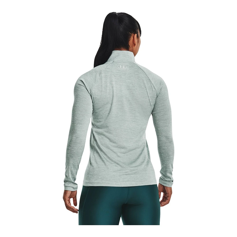 Under Armour Women's Tech Twist Long Sleeve Half Zip Training Shirt, Quick Dry