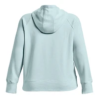 Under Armour Women's Rival HB Logo Pullover Hoodie, Fleece, Plus Size, Kangaroo Pocket