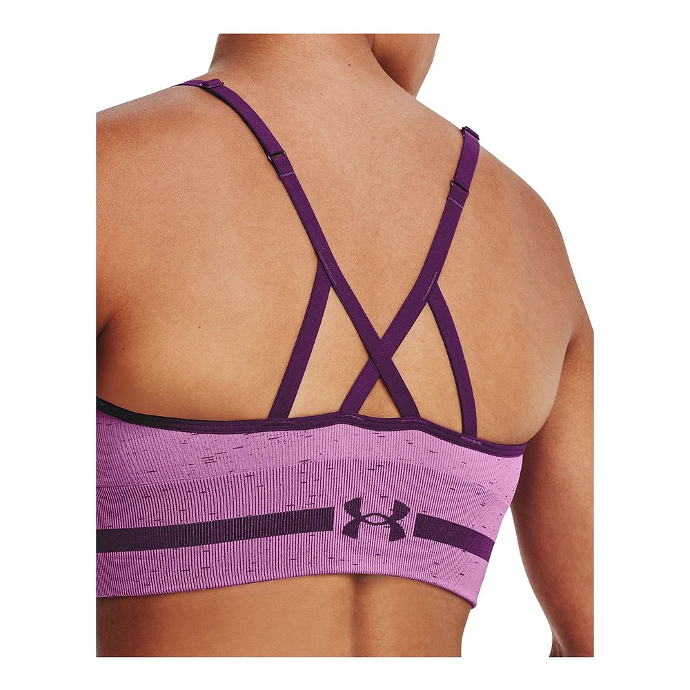 Under Armour Women's Training Seamless Low Long Heather Sports Bra