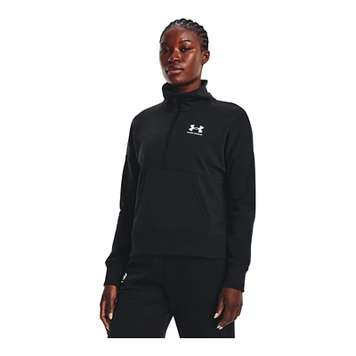 Under Armour Women's Rival Half Zip Fleece Pullover