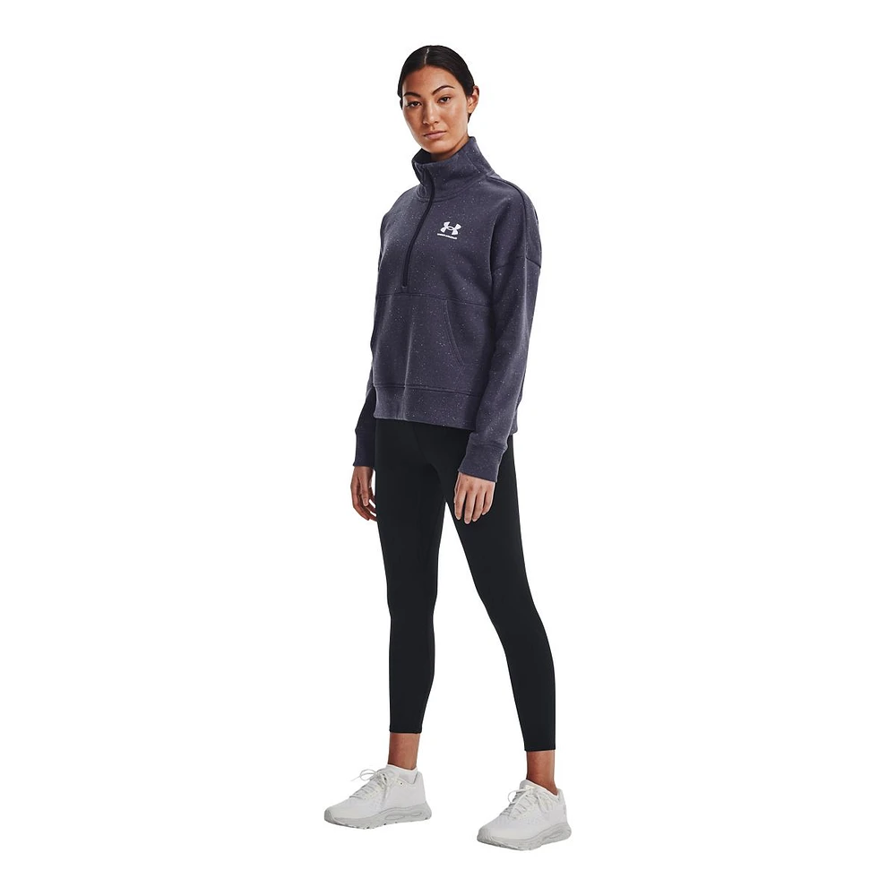 Under Armour Women's Rival Half Zip Fleece Pullover