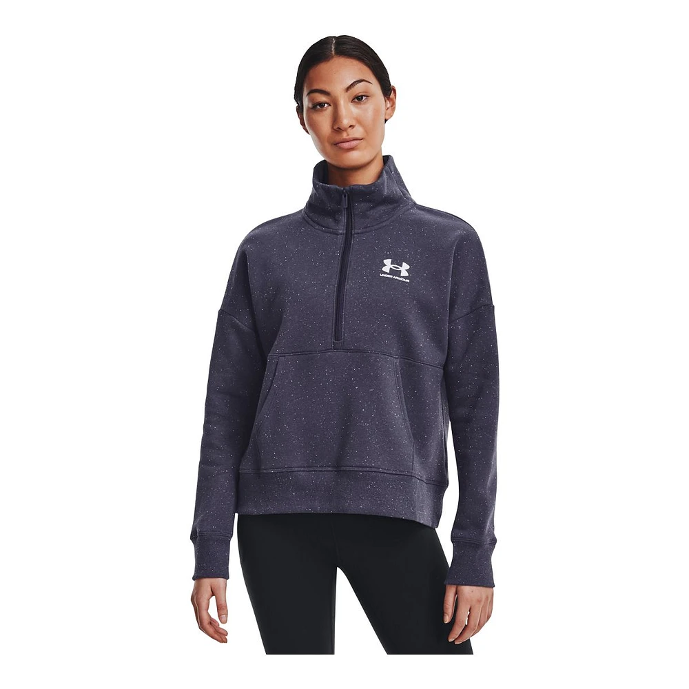 Under Armour Women's Rival Half Zip Fleece Pullover