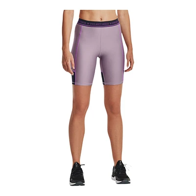 Under Armour Women's Project Rock Bike Shorts