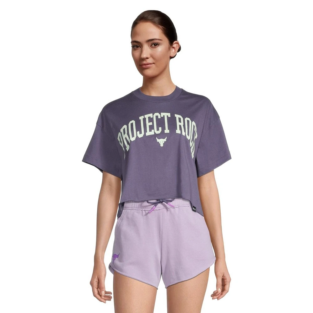 Under Armour Women's Project Rock Logo T Shirt