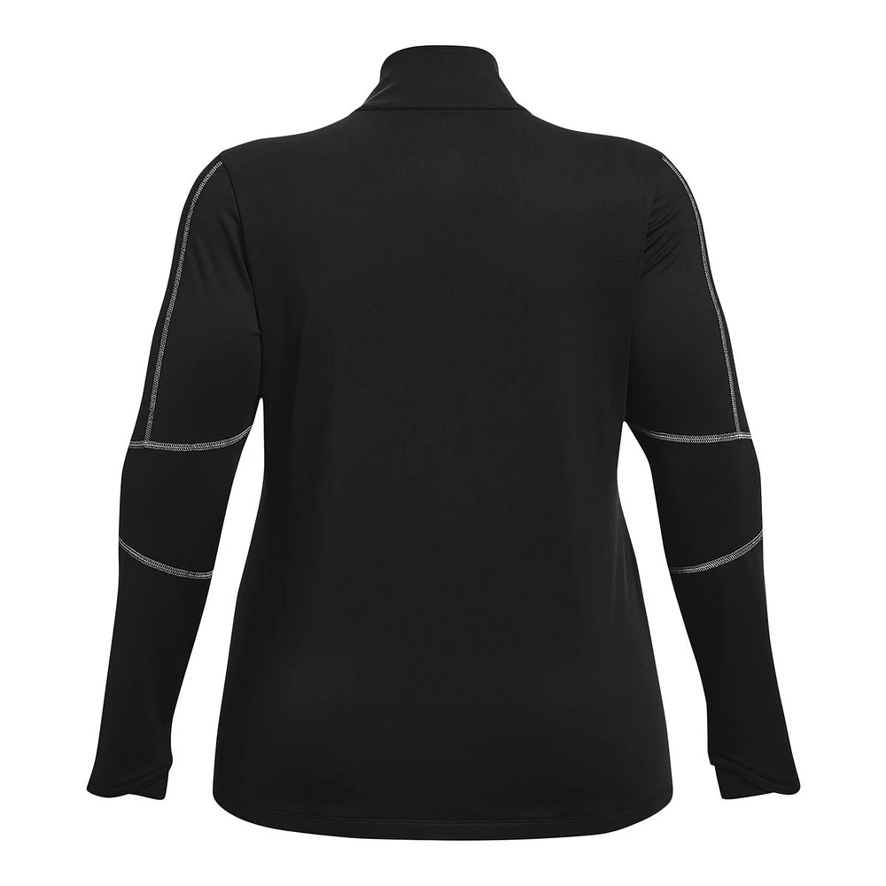 Under Armour Women's Cold Train Long Sleeve Half Zip Shirt, Plus