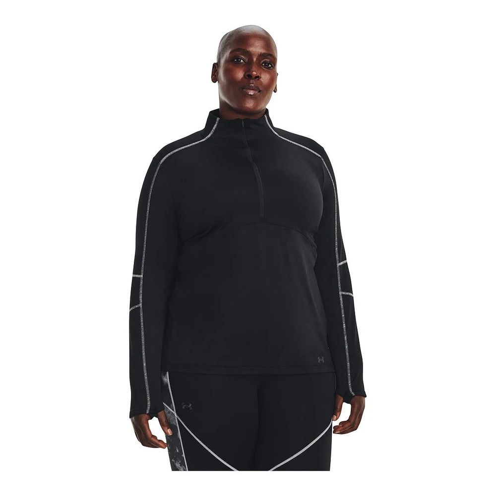 Under Armour Women's Cold Train Long Sleeve Half Zip Shirt, Plus