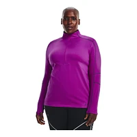 Under Armour Women's Cold Train Long Sleeve Half Zip Shirt, Plus